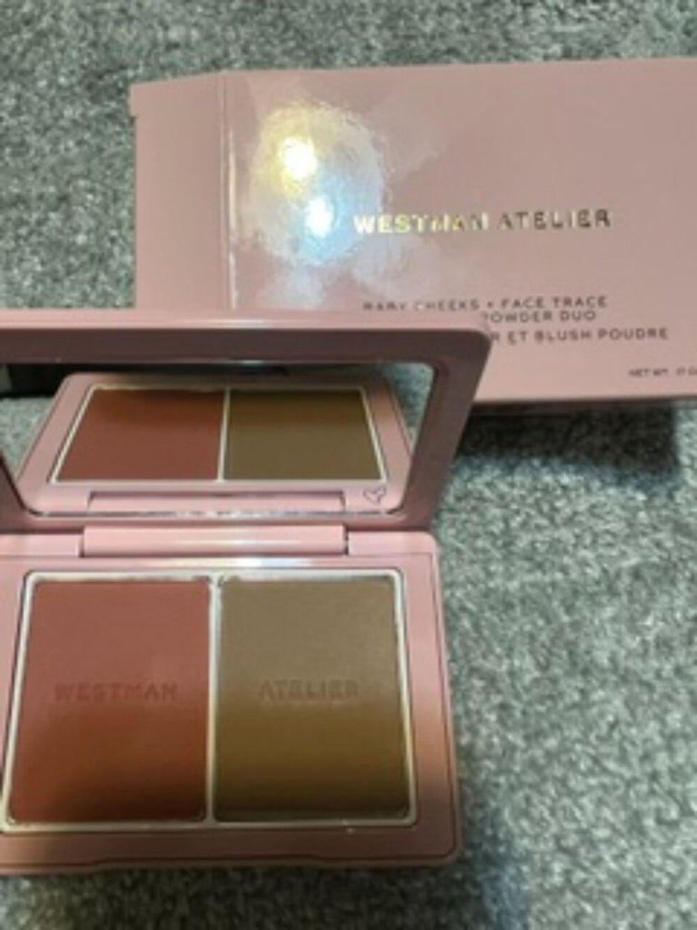 NWT Luxury Westman Atelier Baby Cheeks Face Trace in Petal & Biscuit